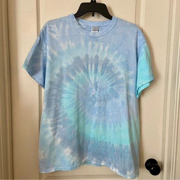 Colortone Blue Tie Dye T-Shirt - Picture 6 of 7